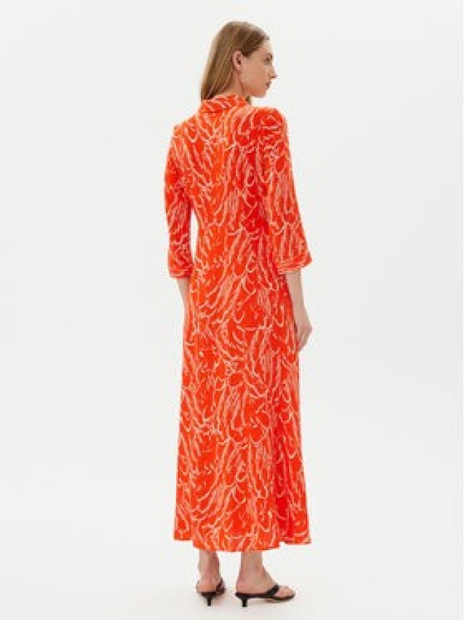YAS Sukienka koszulowa Savanna 26022663 Pomarańczowy Loose Fit