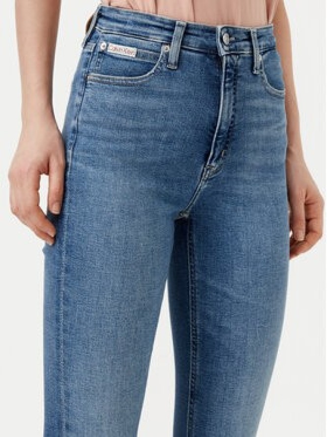 Calvin Klein Jeans Jeansy J20J224492 Granatowy Skinny Fit