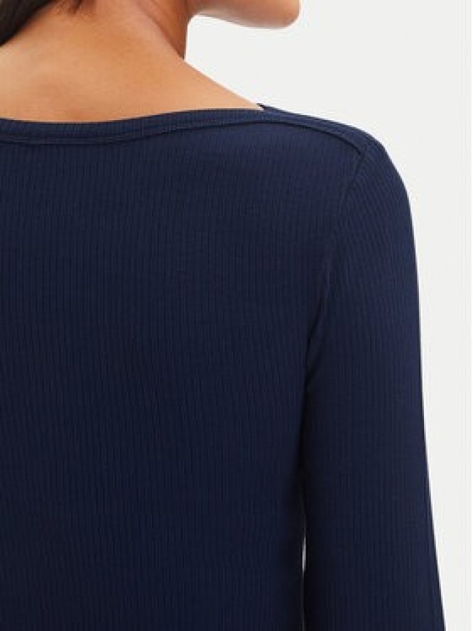 Tommy Hilfiger Bluzka WW0WW47309 Granatowy Slim Fit