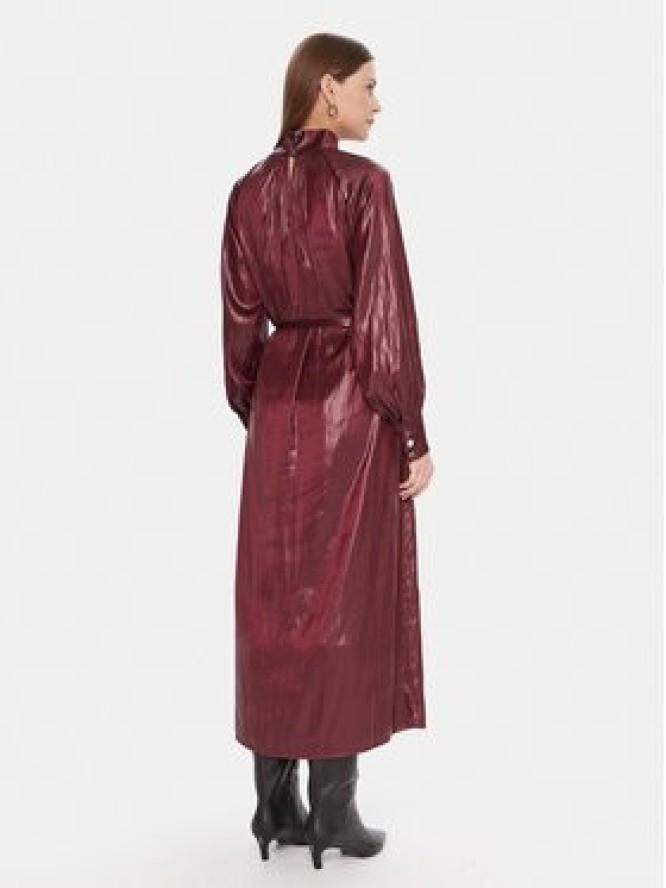 LOLA CASADEMUNT Sukienka koktajlowa LF2516017 Bordowy Regular Fit