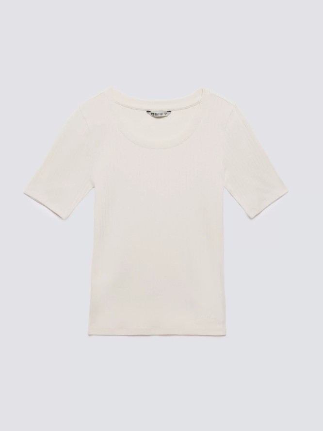 Koszulka damska w prążek kremowa Asterca 103