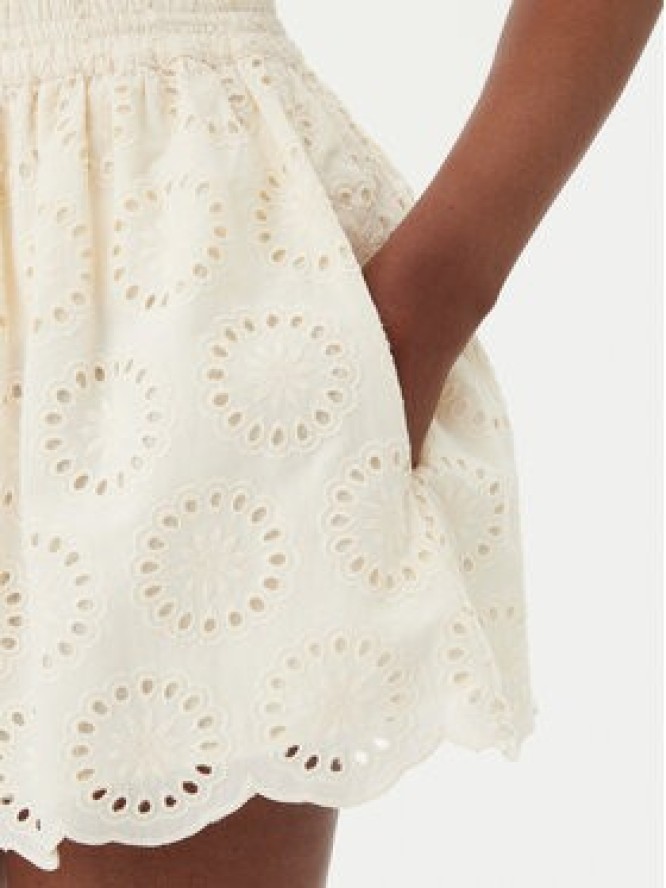 TWINSET Szorty materiałowe 251TT2363 Écru Loose Fit