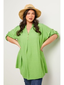 Curvy Lady Tunika w kolorze zielonym rozmiar: 44/46
