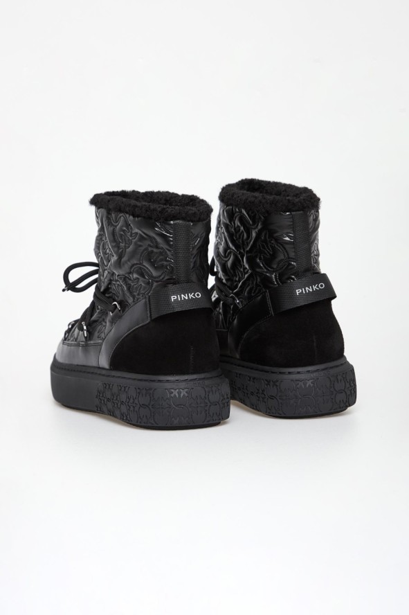 Śniegowce damskie skórzane Yoko 19 PINKO