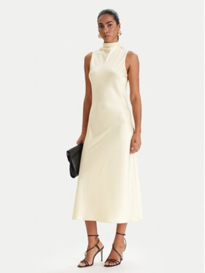 Patrizia Pepe Sukienka koktajlowa 8A1627/A269-Y478 Żółty Regular Fit