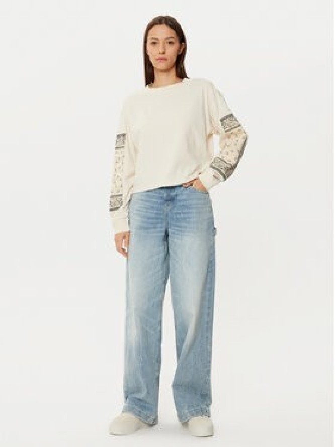 Champion Bluzka 117450 Beżowy Loose Fit