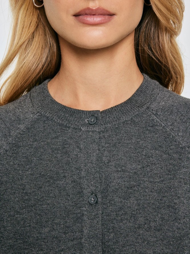 Kardigan damski bawełniany szary Karina 902