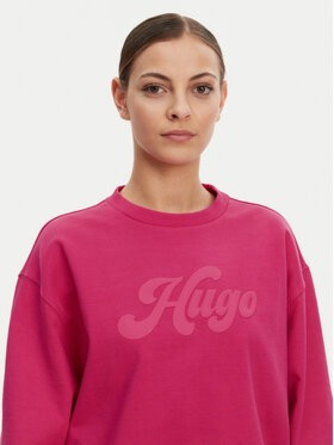 HUGO Bluza Deroxina 50541169 Różowy Relaxed Fit