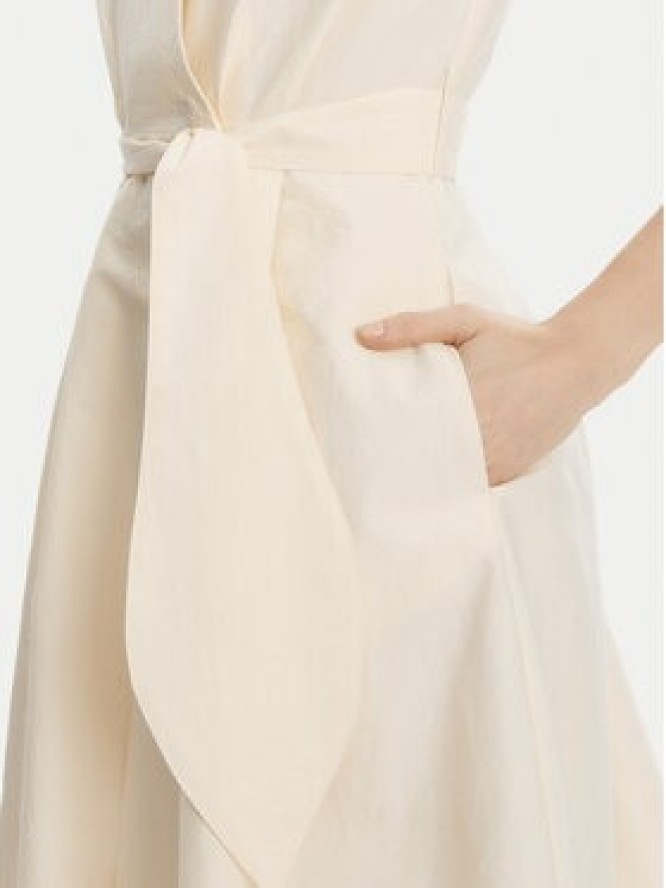 Marella Sukienka codzienna Ossola 2513221172 Écru Regular Fit