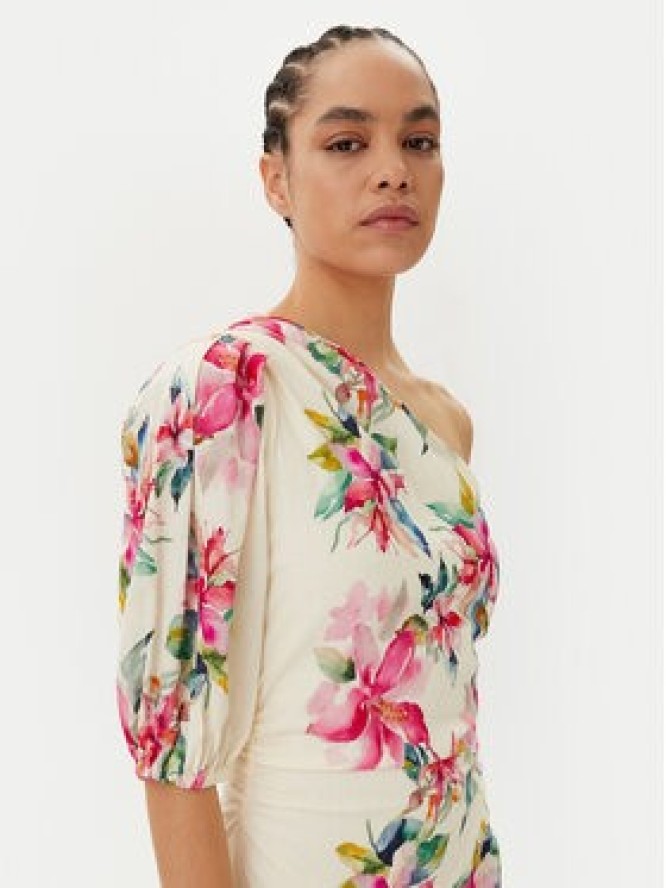 TWINSET Sukienka letnia 251LB2UDD Biały Regular Fit