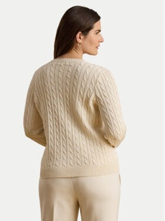 LAUREN RALPH LAUREN Kardigan 200P14040001 Kremowy Regular Fit