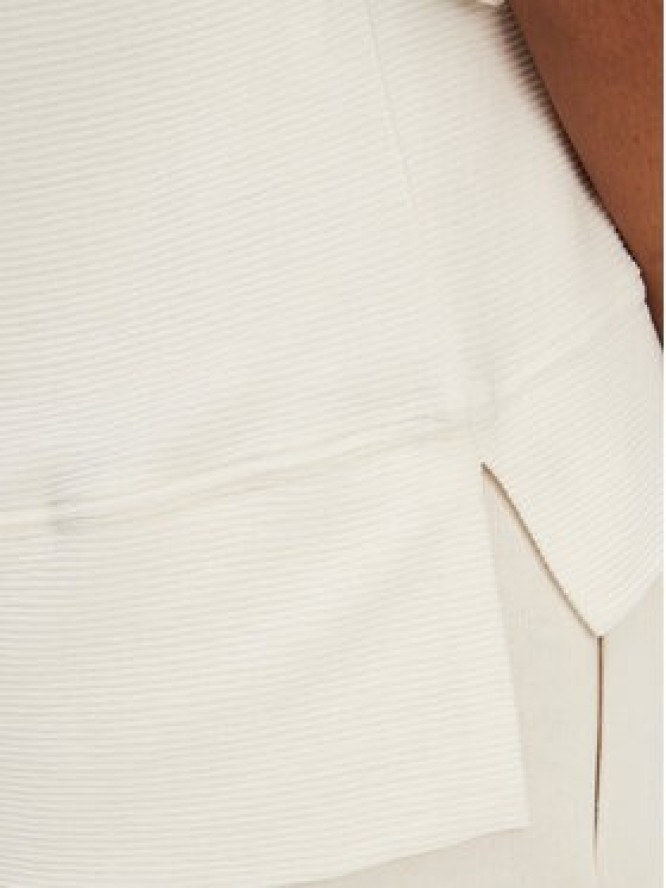 BOSS Bluzka Ottoman 50540029 Écru Relaxed Fit