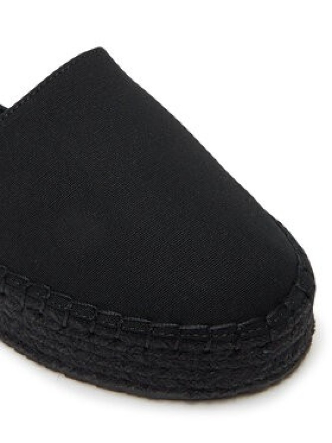 Calvin Klein Jeans Espadryle Flatform Espadrille Sling Mg YW0YW01735 Czarny