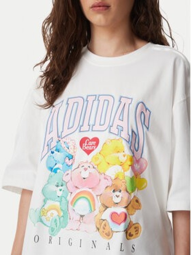 adidas T-Shirt Care Bears KR1480 Biały Oversize
