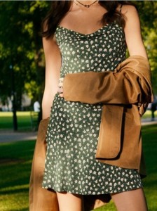 Spódnica mini w kwiaty - wielobarwny