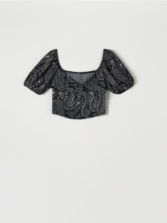 Bluzka w kwiaty - wielobarwny