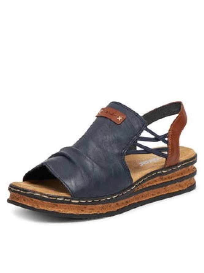 Rieker Sandały CEO-62962-14 Granatowy