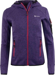Bluza damska Mckees Badia fioletowo-melanż - z kapturem