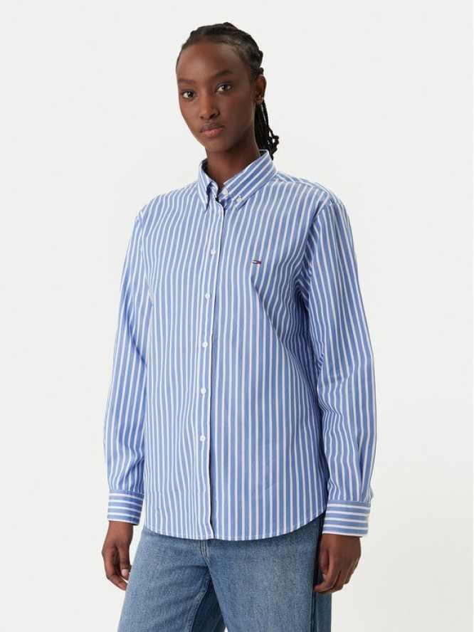 Tommy Jeans Koszula DW0DW22211 Niebieski Regular Fit