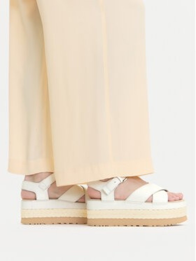 Ugg Sandały W Aubrey Ankle Strap 1169650 Écru