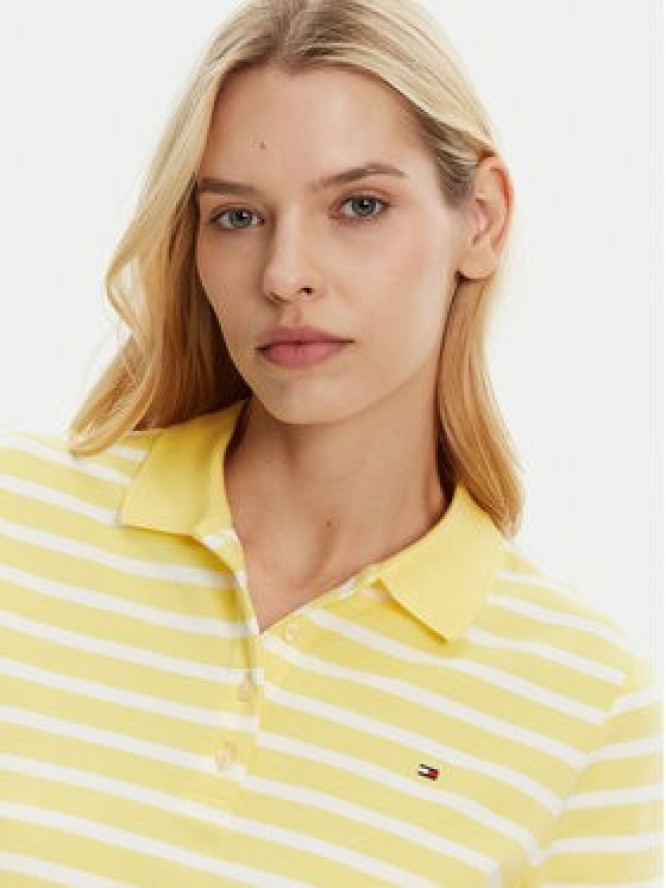 Tommy Hilfiger Polo 1985 WW0WW43224 Żółty Regular Fit