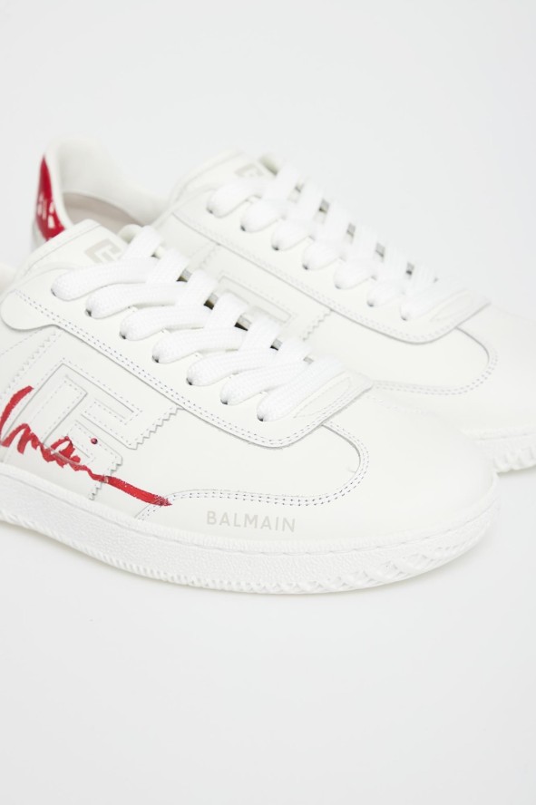 Sneakersy damskie skórzane BALMAIN