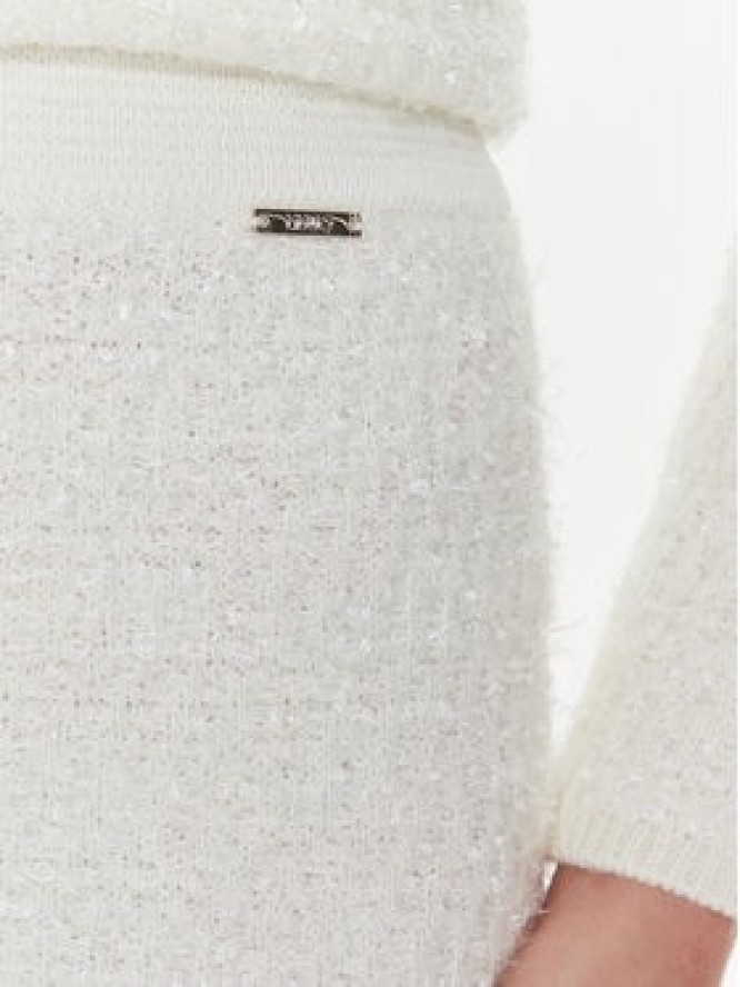 Liu Jo Spódnica ołówkowa MF3294 MA34O Écru Slim Fit