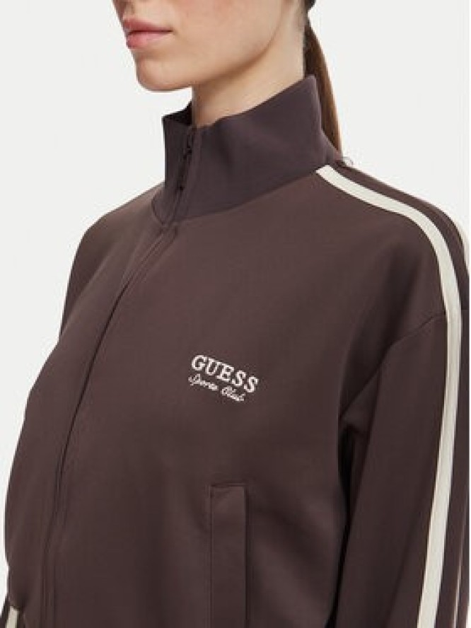 Guess Bluza V6YQ07 K4287 Brązowy Regular Fit
