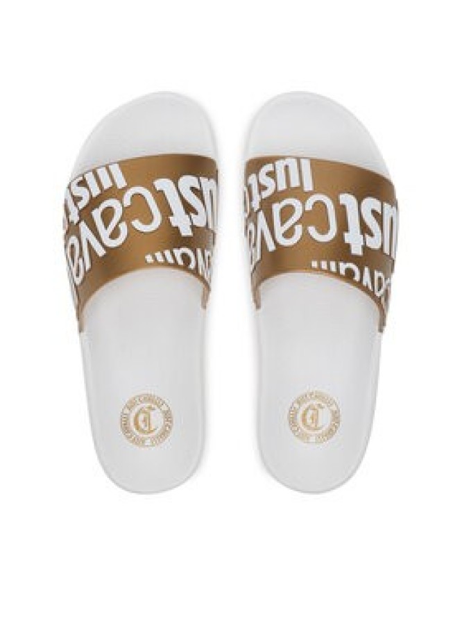 Just Cavalli Klapki 78RA3SZ1 ZS785 Złoty