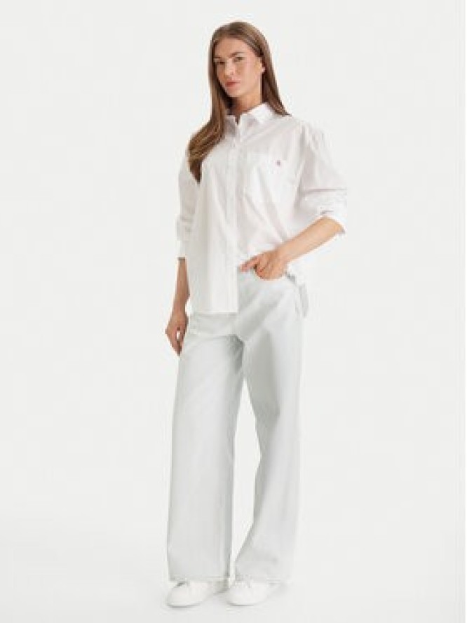 Calvin Klein Jeans Koszula LV047F147G Biały Relaxed Fit
