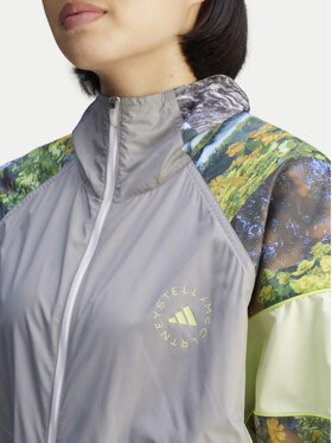 adidas by Stella McCartney Bluza Earth Collage JG5793 Szary Loose Fit
