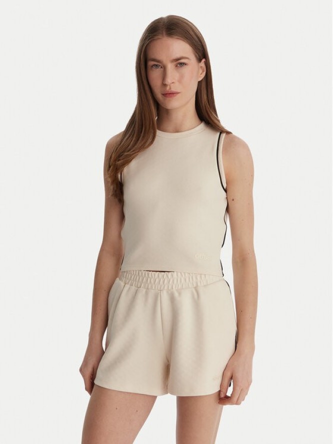 Guess Top V6GP17 K3215 Écru Regular Fit