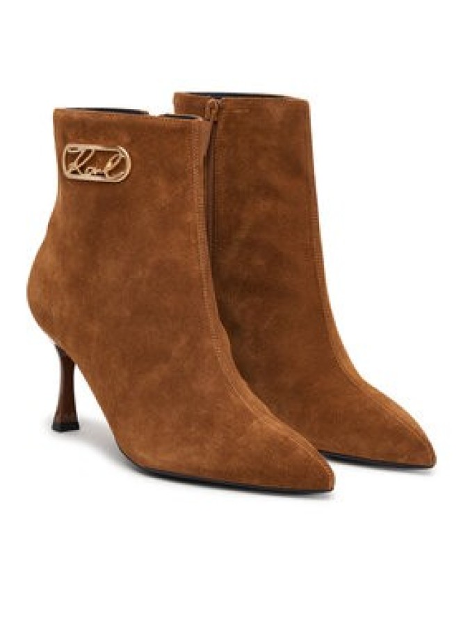 KARL LAGERFELD Botki Sienna KL32747 Brązowy