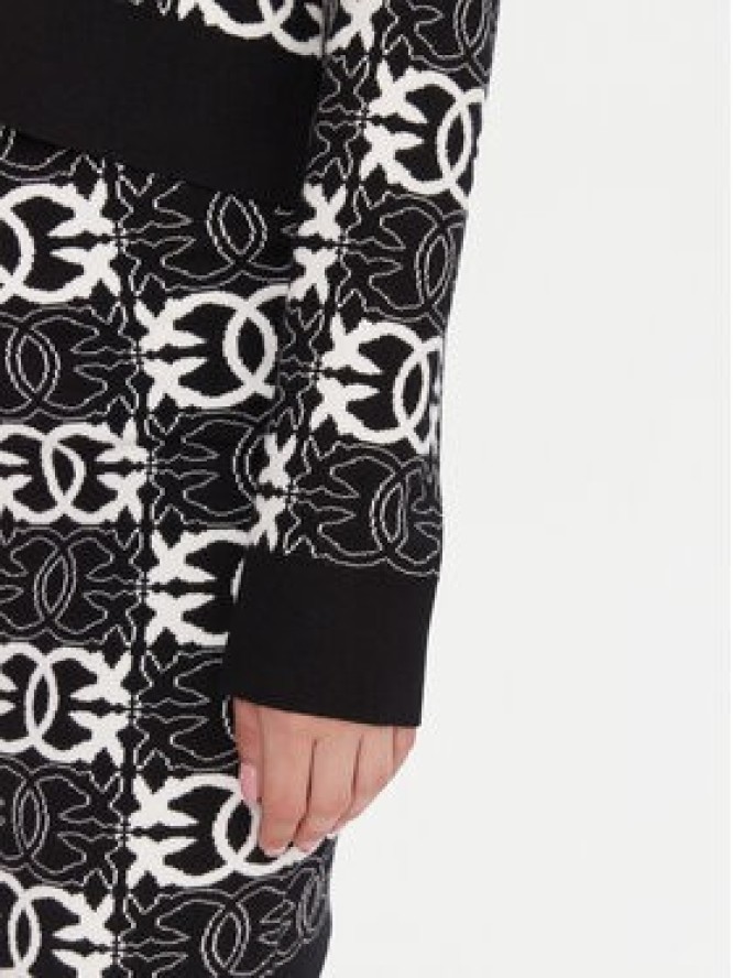 PINKO Kardigan Found Someone 106043 A2YD Czarny Regular Fit