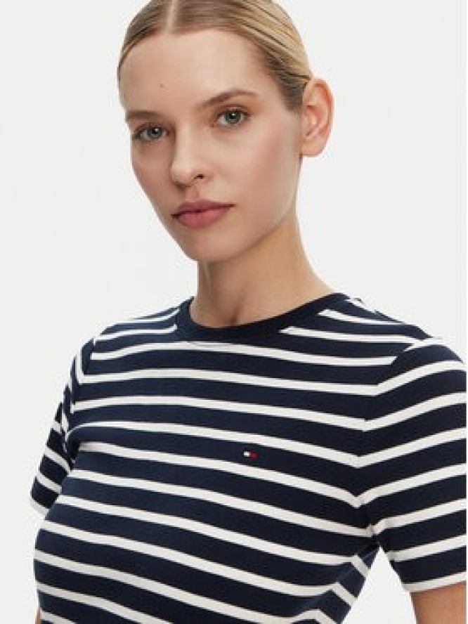 Tommy Hilfiger T-Shirt New Cody WW0WW40587 Granatowy Slim Fit