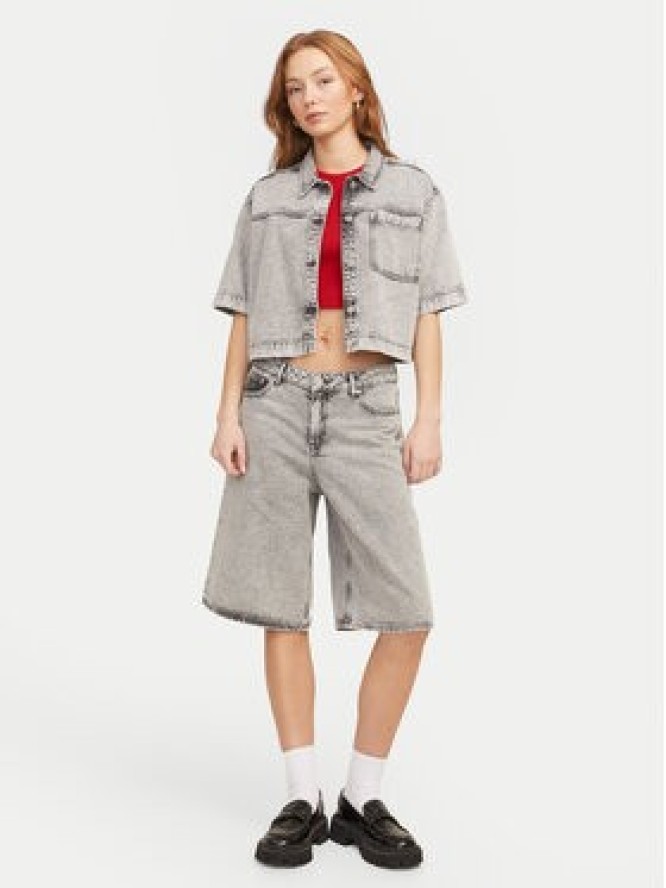 JJXX T-Shirt Florie 12217164 Czerwony Slim Fit