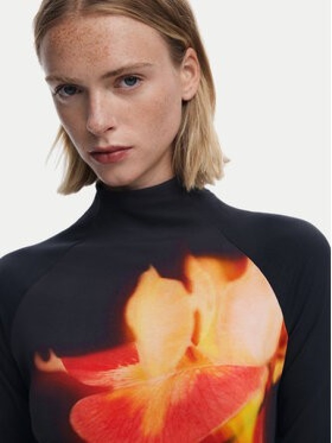 Desigual Sukienka codzienna Mila 25WWVK40 Czarny Slim Fit