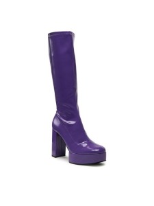 Jenny Fairy Kozaki GLOSSY-02KW Fioletowy