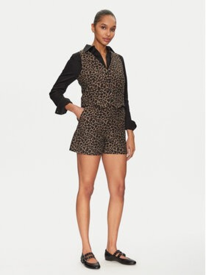 Morgan Szorty materiałowe 251-SHILI.F Brązowy Straight Fit