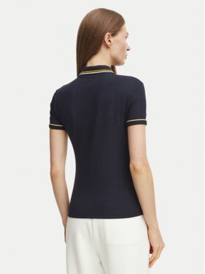 Lacoste Polo DF5284 Granatowy Slim Fit