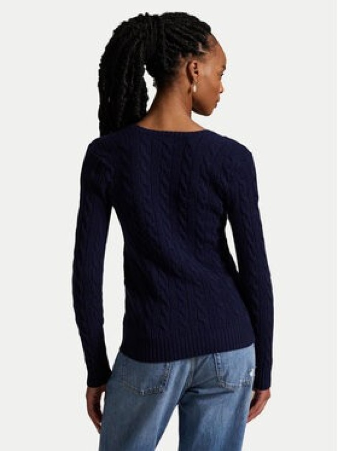 Polo Ralph Lauren Sweter 211971866003 Granatowy Slim Fit