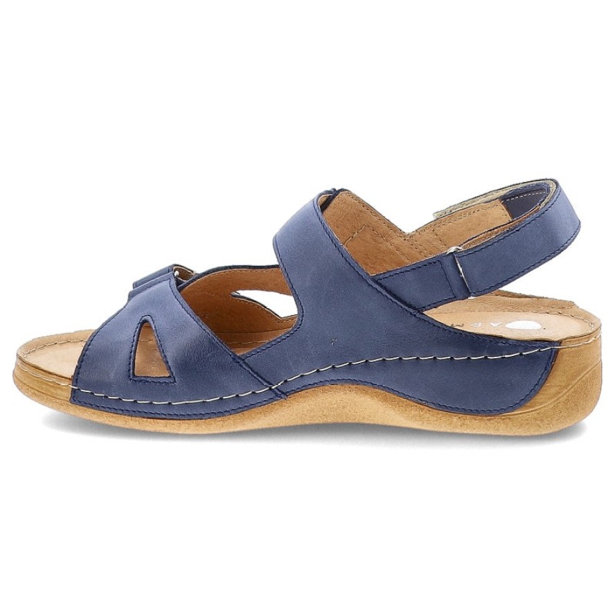 Niebieskie Sandały Armodo Modne Obuwie Damskie