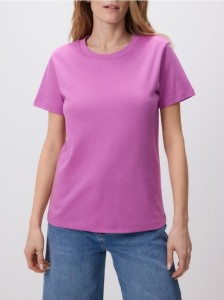 Bawełniany t-shirt - fioletowy