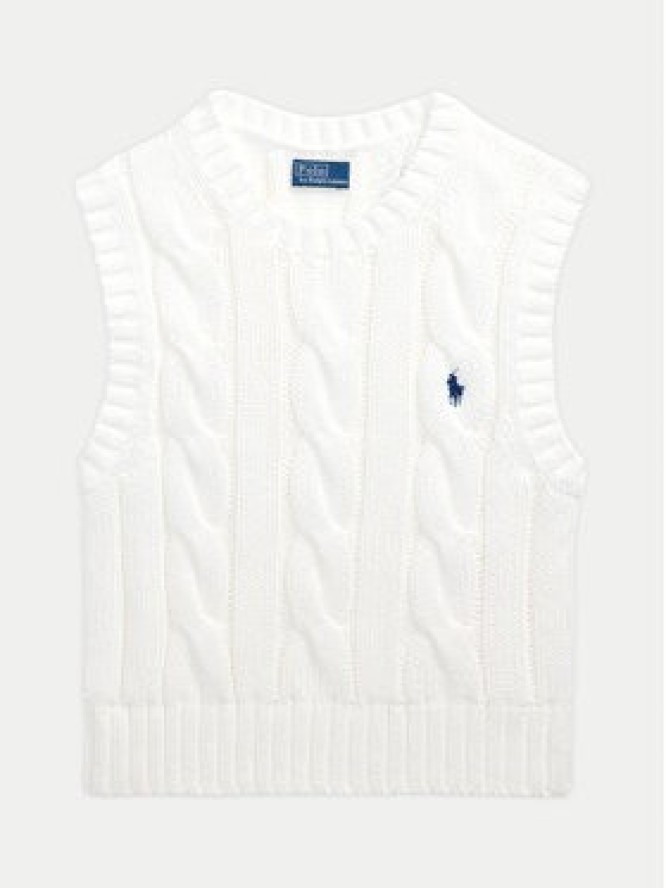 Polo Ralph Lauren Sweter 211959295001 Biały Slim Fit