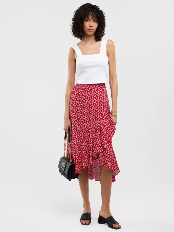 Top damski w prążek biały Serecona 101