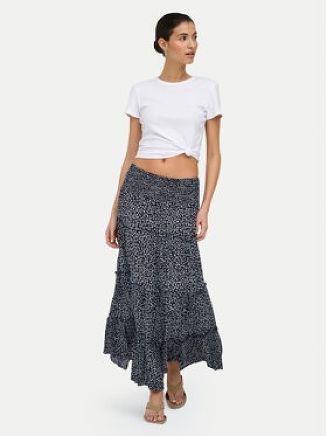 ONLY Spódnica maxi Fernanda 15375238 Granatowy Regular Fit