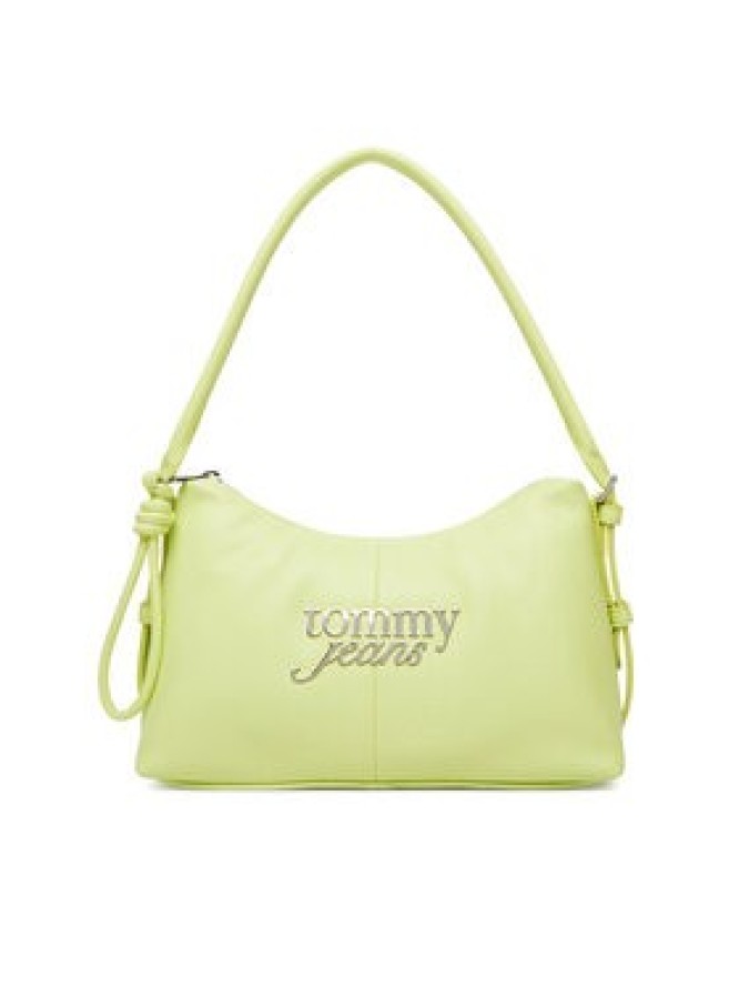 Tommy Jeans Torebka Metal Logo Shoulder Bag AW0AW18468 Zielony