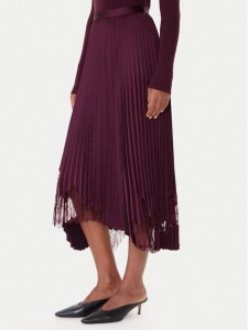 BOSS Spódnica plisowana Velacey 50546594 Fioletowy Regular Fit
