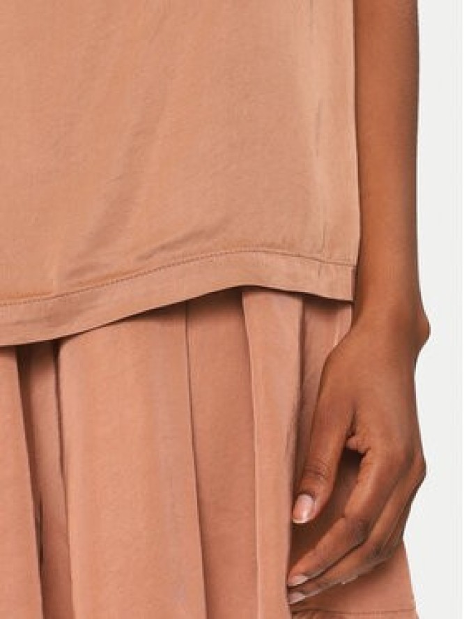 ViCOLO Bluzka TD0763 Brązowy Regular Fit