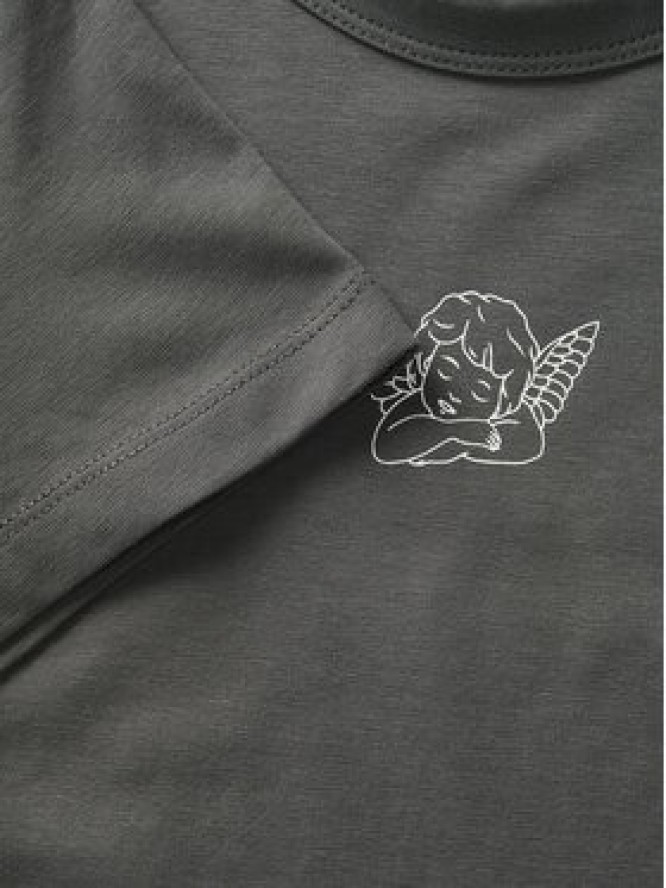 JJXX T-Shirt Gigi 12277657 Szary Stretch Fit